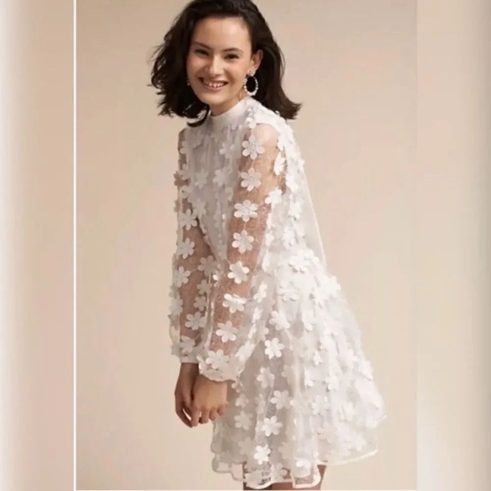 Stevie May 3D Floral Mini Dress w Bow Back
